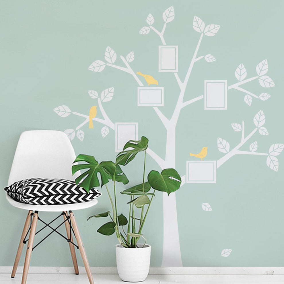 Family Tree Wall Decals, 10-Piece Set, Scheme C