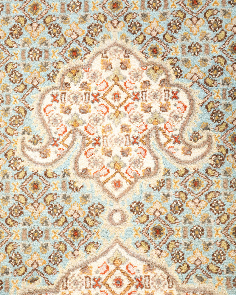 Mogul, One-of-a-Kind Hand-Knotted Area Rug Light Blue, 8'1"x10'5"
