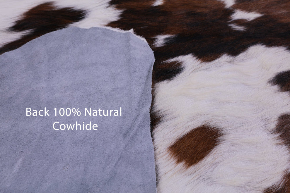 6' 10" X 6' 7" Natural Cowhide Rug C1783
