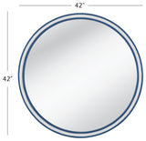 Straits Wall Mirror - Bright Blue/White