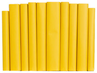 Decorative Books - Saffron Paper Wrapped Book Bundle - 1 foot of Yellow Books