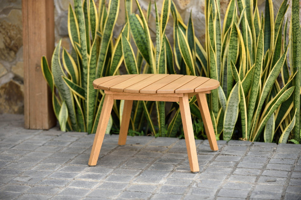 Amazonia Canarias Round Teak Finish Patio Dining Table