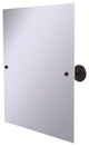 Frameless Rectangular Beveled Edge Tilt Mirror, Antique Bronze