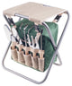 Pure Garden Folding Garden Stool With Tool Bag And 5 Garden Tools