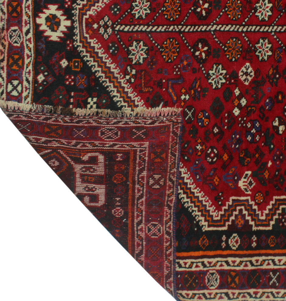 Fine Vintage Distressed Belleza Red Rug