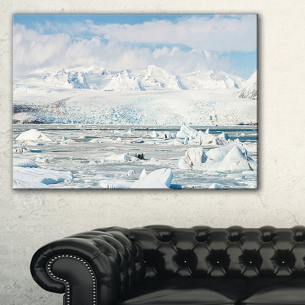 "Vatnajokull Glacier in Iceland" Landscape Wall Art, 32"x16"
