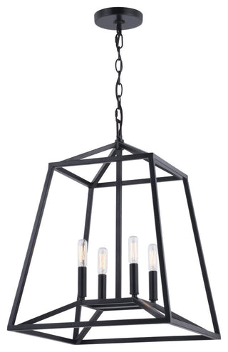 Hayes Four Light Pendant, Black