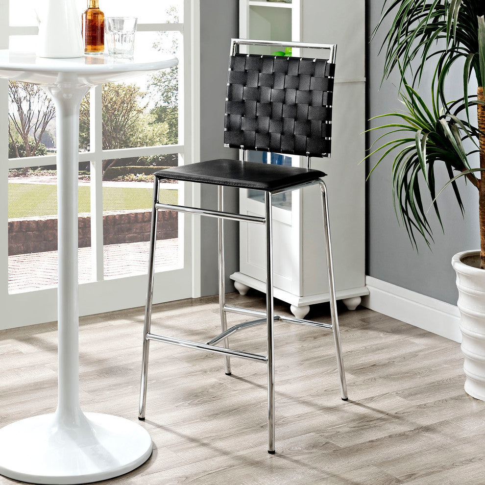 Modern Contemporary Dining Kitchen Bar Stool Black