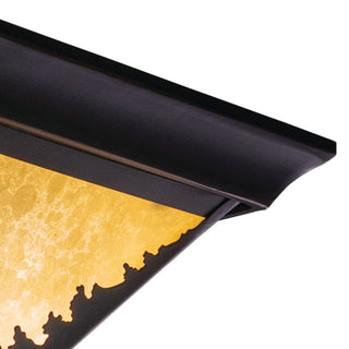 Bryce 14" Deer Flush Mount Ceiling Light Burnished Bronze