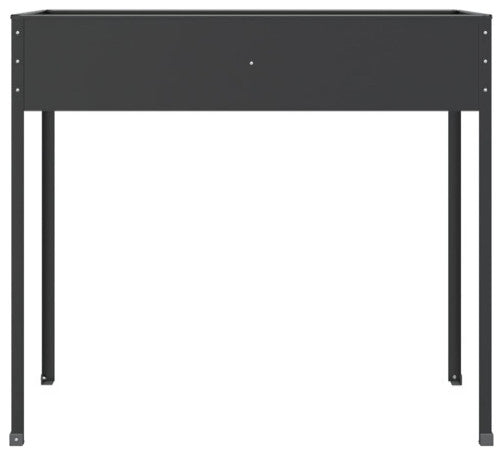 vidaXL Planter Stand Outdoor Raised Garden Bed Anthracite Galvanized Steel