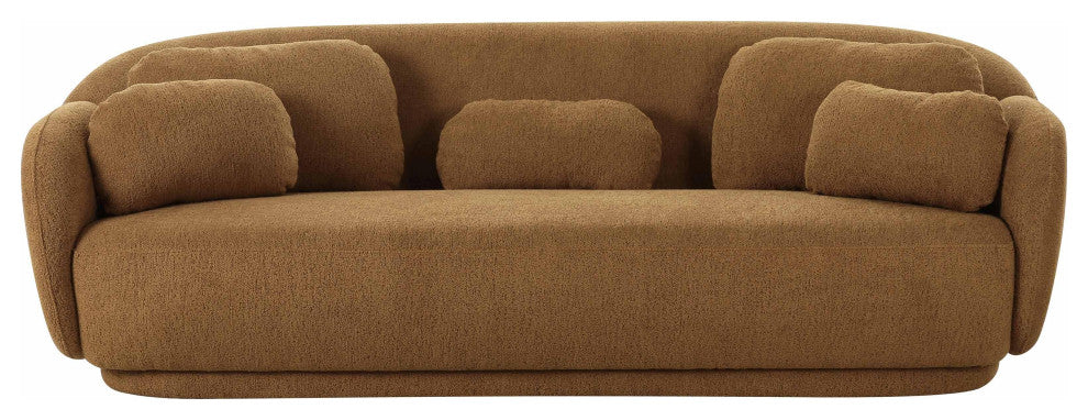 Misty Brown Boucle Sofa Brown