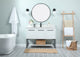 Sue 48" Single Bathroom Vanity, White, With Backsplash