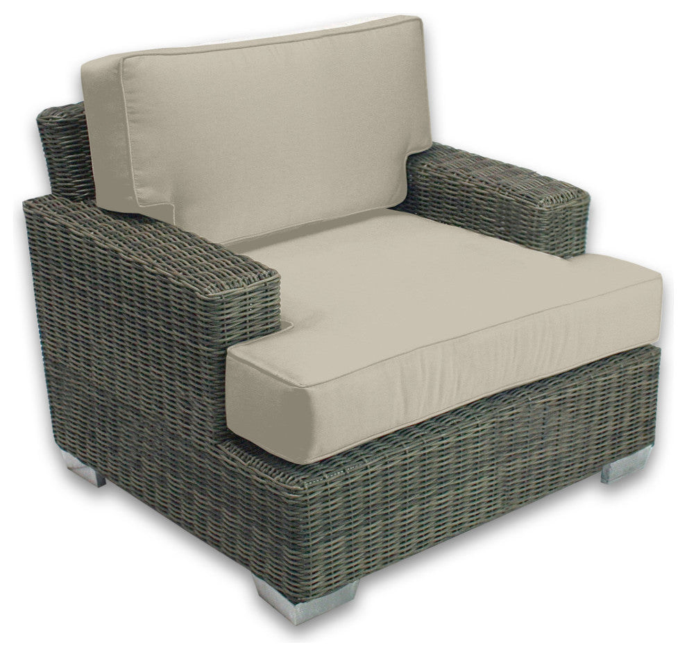 Palisades Outdoor Club Chair, Canvas Black