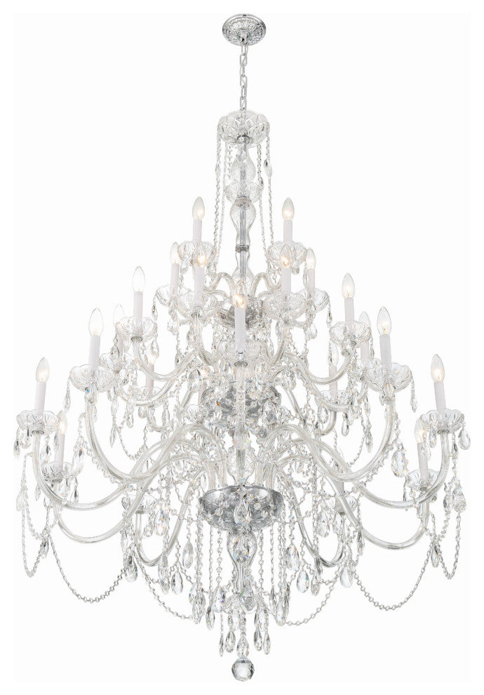 Crystorama Lighting Group 1156-CL-MWP Traditional Crystal 25 - Polished Chrome