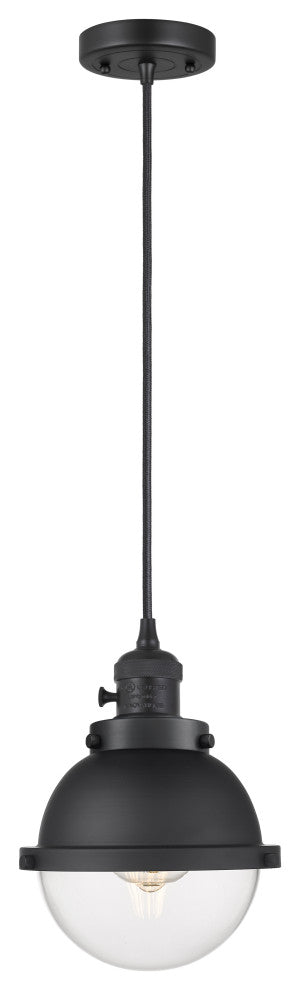 INNOVATIONS 201CSW-BK-HFS-62-BK-LED 1-Light Mini Pendant Matte Black