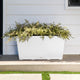 Midori Trough Planter, White, 39 Inch, 2 Pack