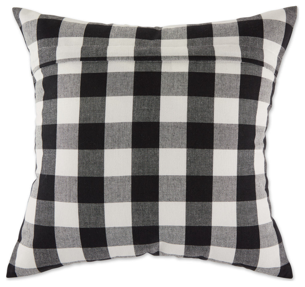 DII Asst DII Black Farmhouse Pillow Cover 18x18", 4 Piece