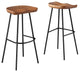 Concord Backless Wood Bar Stools - Set of 2