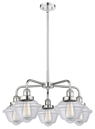 Innovations Oxford 5 24.5" Chandelier Polished Chrome