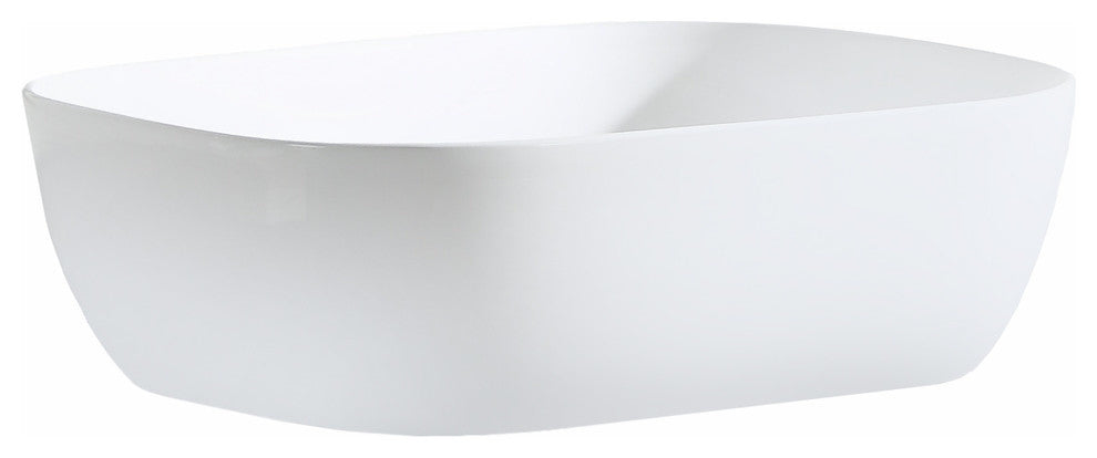 Fine Fixtures White Vitreous China 19" Thin Edge Vessel Sink
