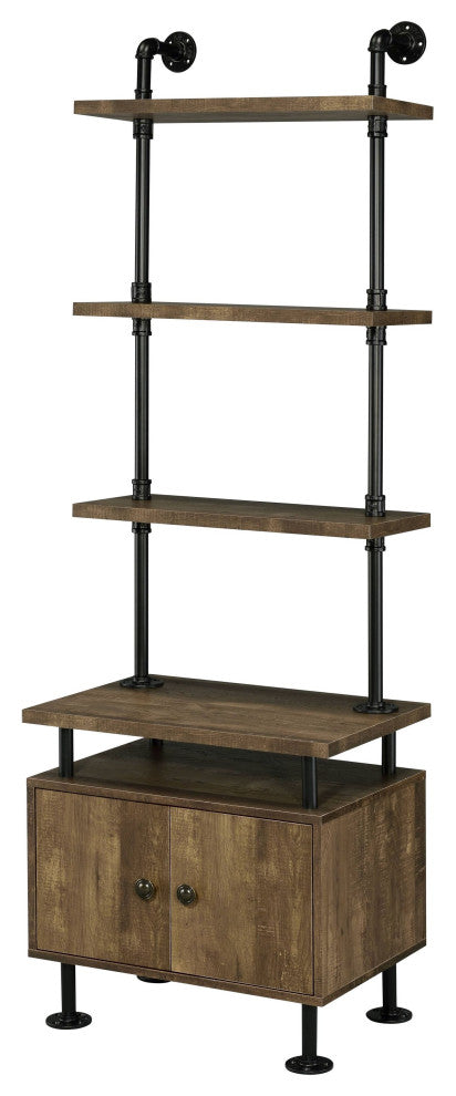 Lv00141, Side Pier, Rustic Oak & Black Finish, Ensata Ii