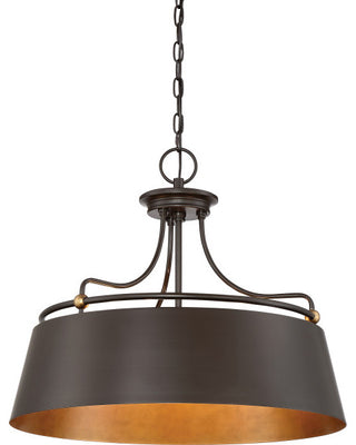 Quoizel FV2824WT Four Light Pendant Fairview Western Bronze