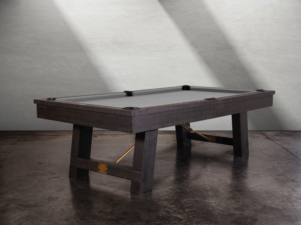 Isaac Pool Table Distressed Black, 8