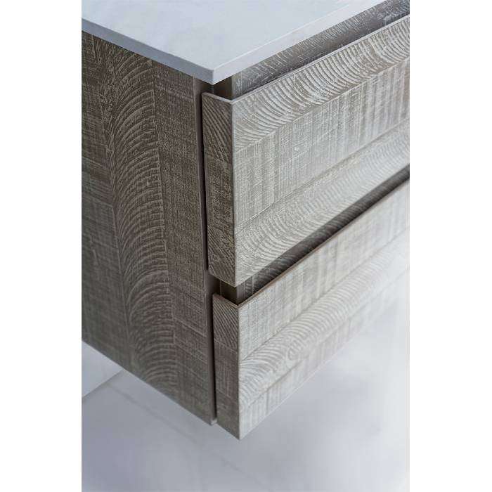 Fresca Formosa Modern 72" Ash Wall Mount Double Sink Vanity, Faucet Fft9161bn