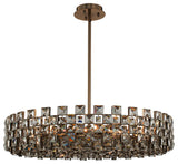 Piazze 35 " Pendant, Brushed Champagne Gold