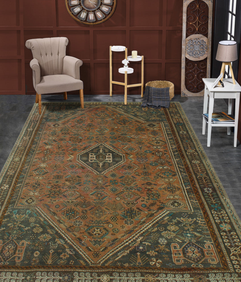 Semi-Antique Sabeir Rust Rug
