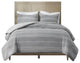 3 Piece Clipped Jacquard Duvet Cover Set