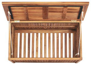 Vidaxl Garden Storage Box 35.4"x19.7"x22.8" Solid Teak Wood