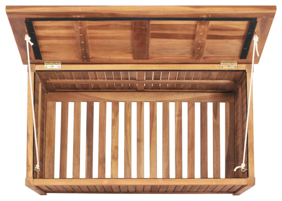 Vidaxl Garden Storage Box 35.4"x19.7"x22.8" Solid Teak Wood