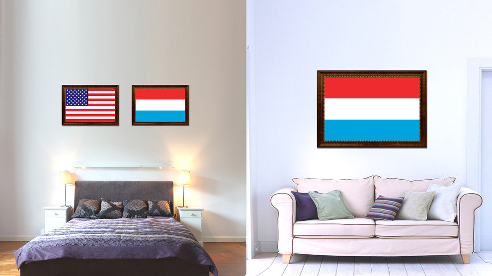 Luxembourg Country Flag Canvas Print, 27"x39"