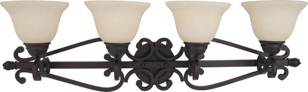 Maxim Manor 4-Light Bath Vanity in Oil Rubbed Bronze - 12214FIOI