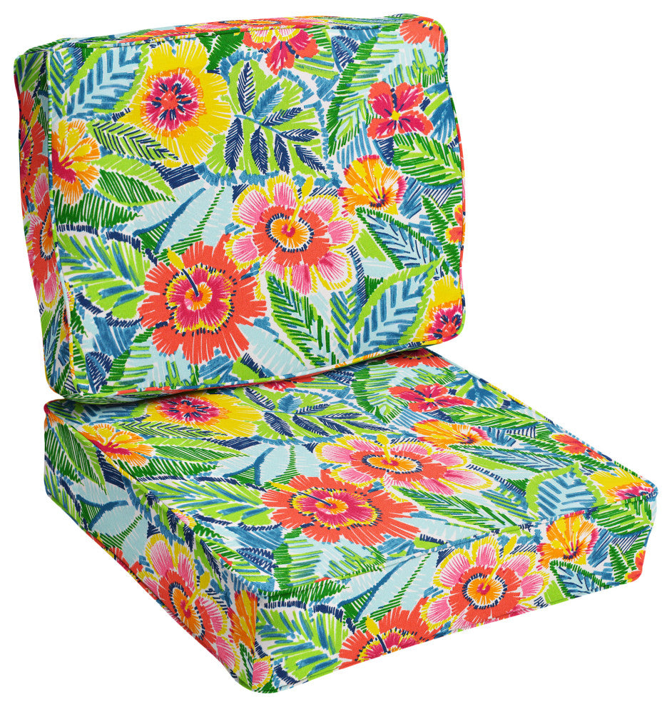 Sorra Home Pensacola Multi Corded Deep Seating Cushion Set, 27"x23"x5"
