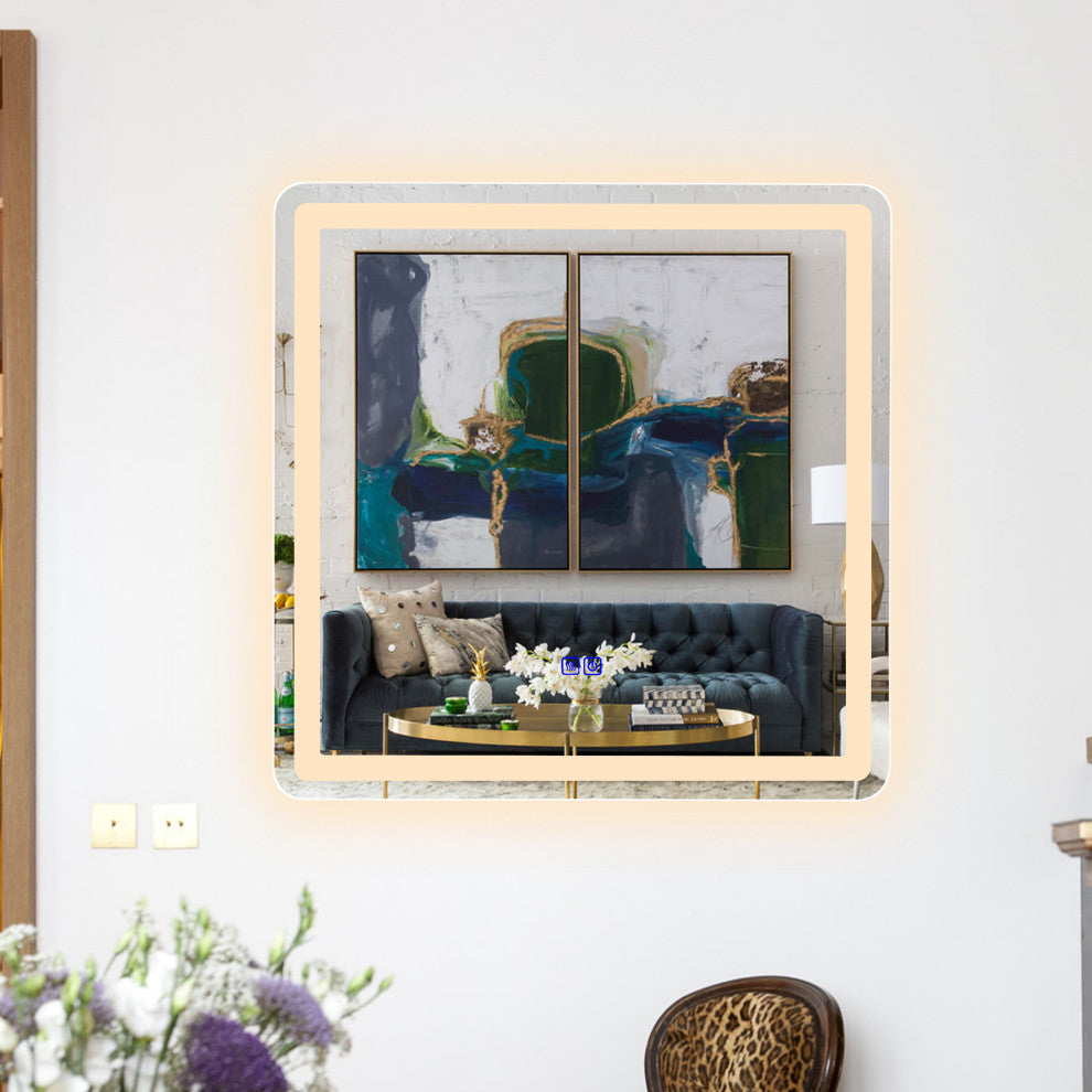 CHLOE Lighting SPECULO Back Lit LED Mirror 4000K, Warm White, 24"