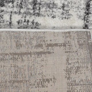 MACHINE MADE HEATSET POLYPROPYLENE AREA RUGS -Silver Color,Floral Design, [Rectangle] 5'x8'