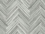 Hermosa Herringbone Blue Peel and Stick Wallpaper
