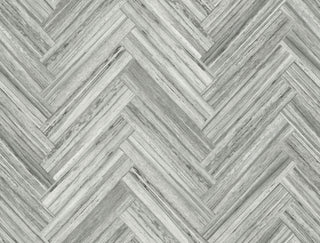 Hermosa Herringbone Blue Peel and Stick Wallpaper