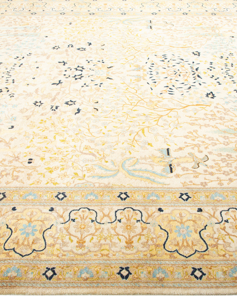 Mogul, One-of-a-Kind Hand-Knotted Area Rug Ivory, 8' 0" x 8' 2"