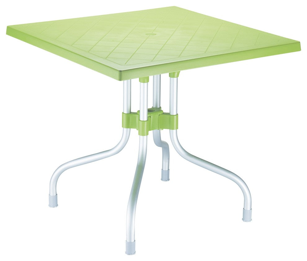 Compamia Forza Square Folding Table, Apple Green