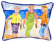 Pair of Betsy Drake Grandma at the Beach Large Indoor/Outdoor Pillows 16x20