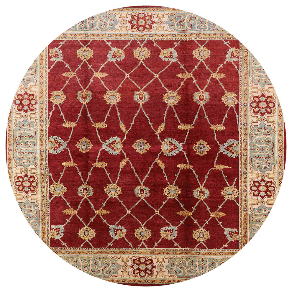 Ahgly Company Indoor Round Mid-Century Modern Area Rugs, 4' Round