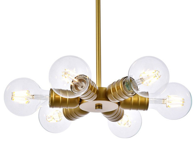 Reese 6-Light Brass Pendant