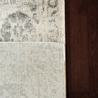 Castilla Ivory And Gray Area Rug, 6.7'x9.6'