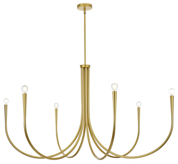 Home Living 55" Chandelier, Brass