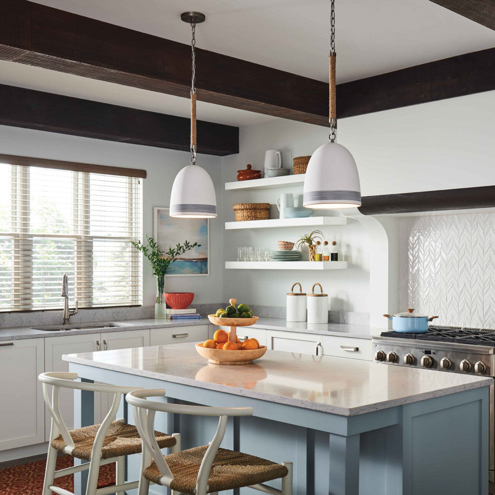 Hinkley Nash Pendant Light, Heritage Brass With Black Accents