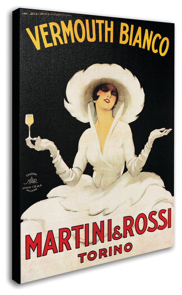 'Vermouth Bianco Martini Rossi' Canvas Art
