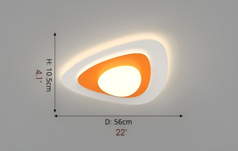 Peer | Stylish Creative Acrylic LED Ceiling Light, White